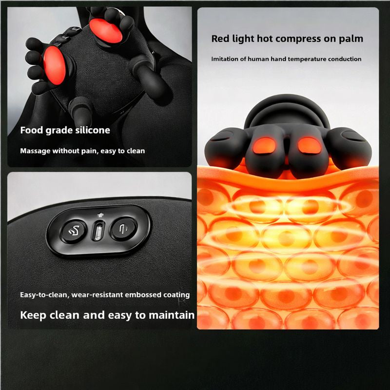 Portable Deep Tissue Massage Assistant - Black (Wrapped Fabric)