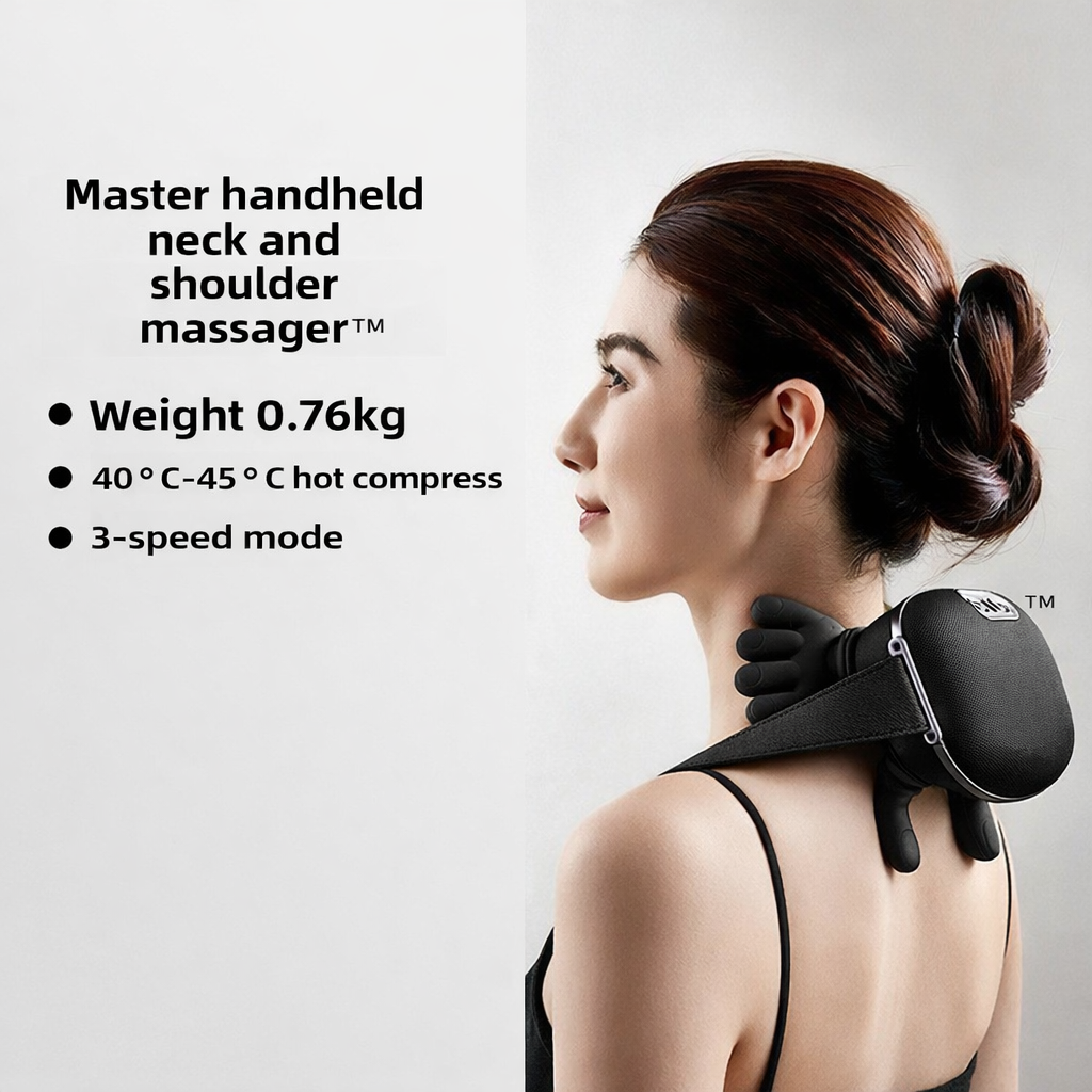 Portable Deep Tissue Massage Assistant - Black (Wrapped Fabric)