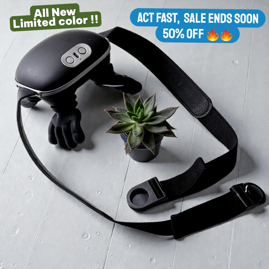 Portable Deep Tissue Massage Assistant - Black (Wrapped Fabric)